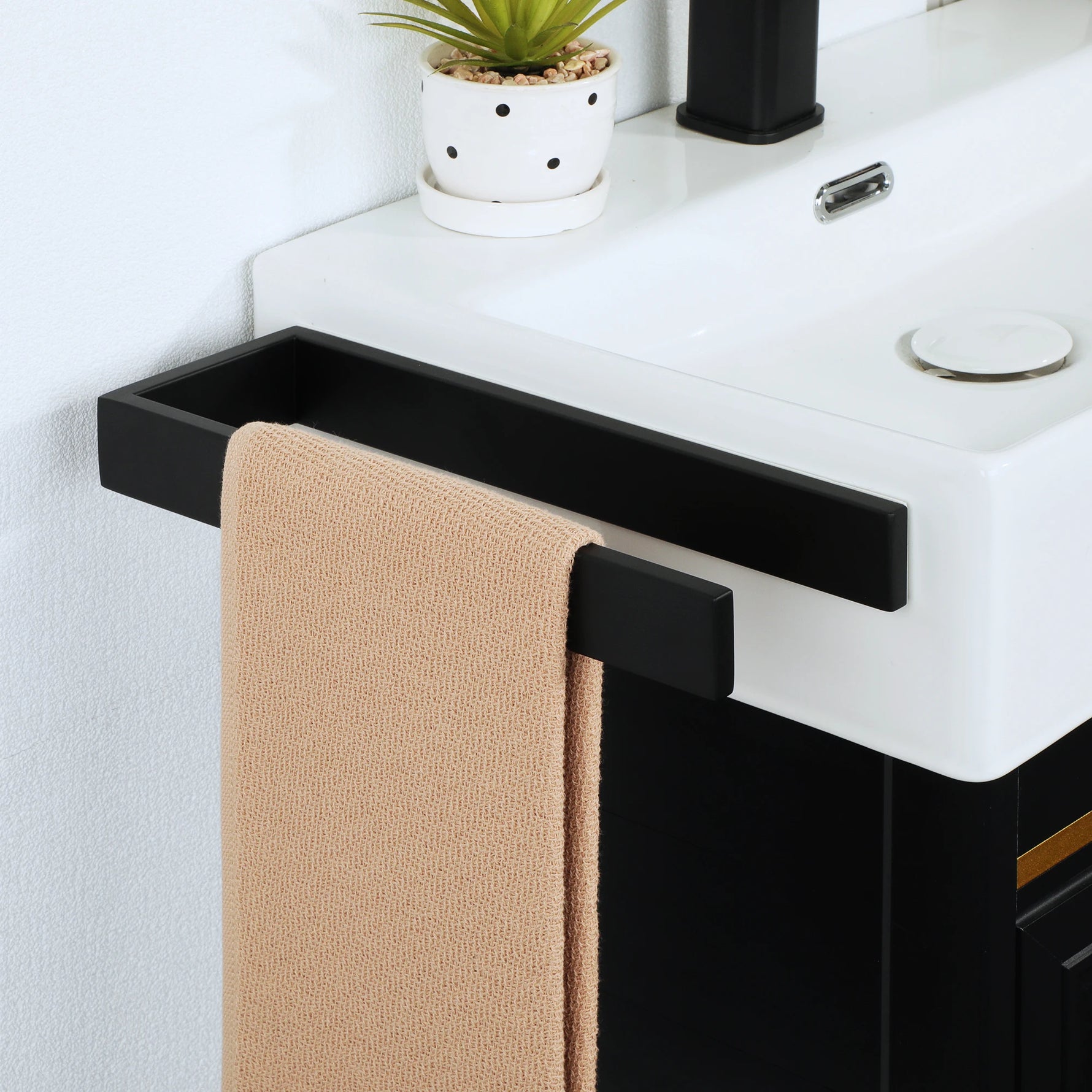 Ensemble quincaillerie de bain noir élégant Ombre Interieur
