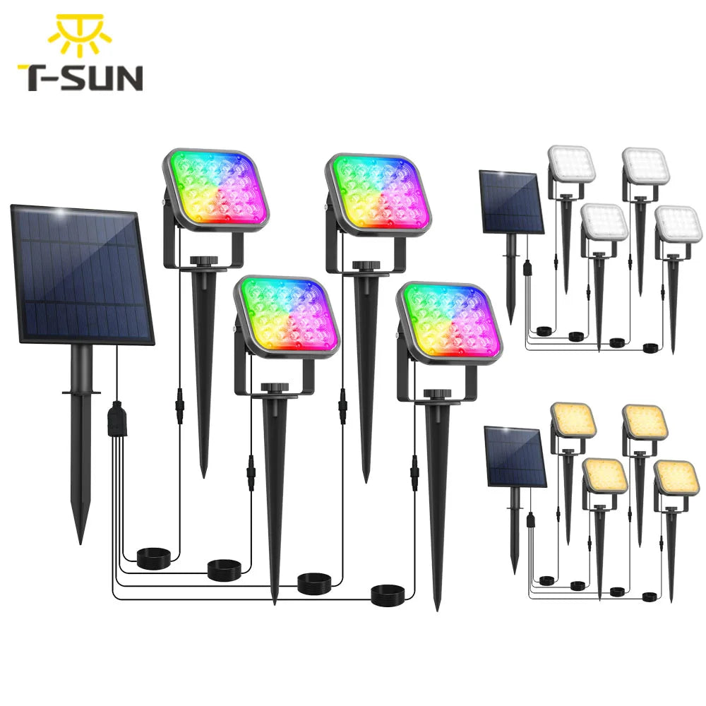 projecteur solaire moderne led noir blanc ip65 solar powered extérieur