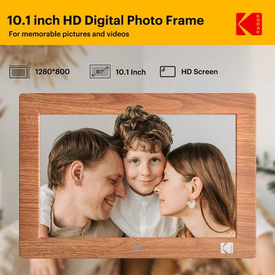 Cadre photo numérique 10,1 pouces écran HD champagne