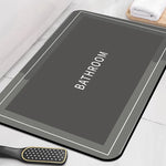 tapis bain bleu gris moderne minimaliste texture simple adhésif salle bain