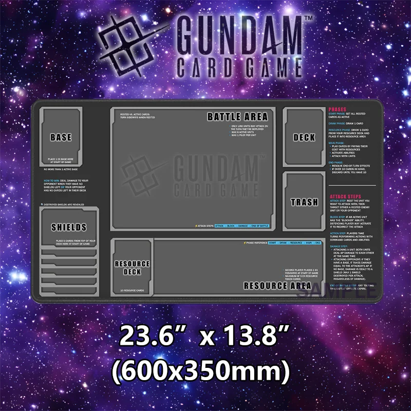 tapis jeu cartes noir antidérapant grande surface grille zones jeu collection jeux cartes