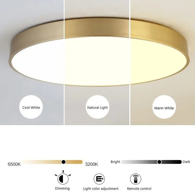 plafonniers led modernes or blanc minimaliste 10~15 ampoules 220v télécommande