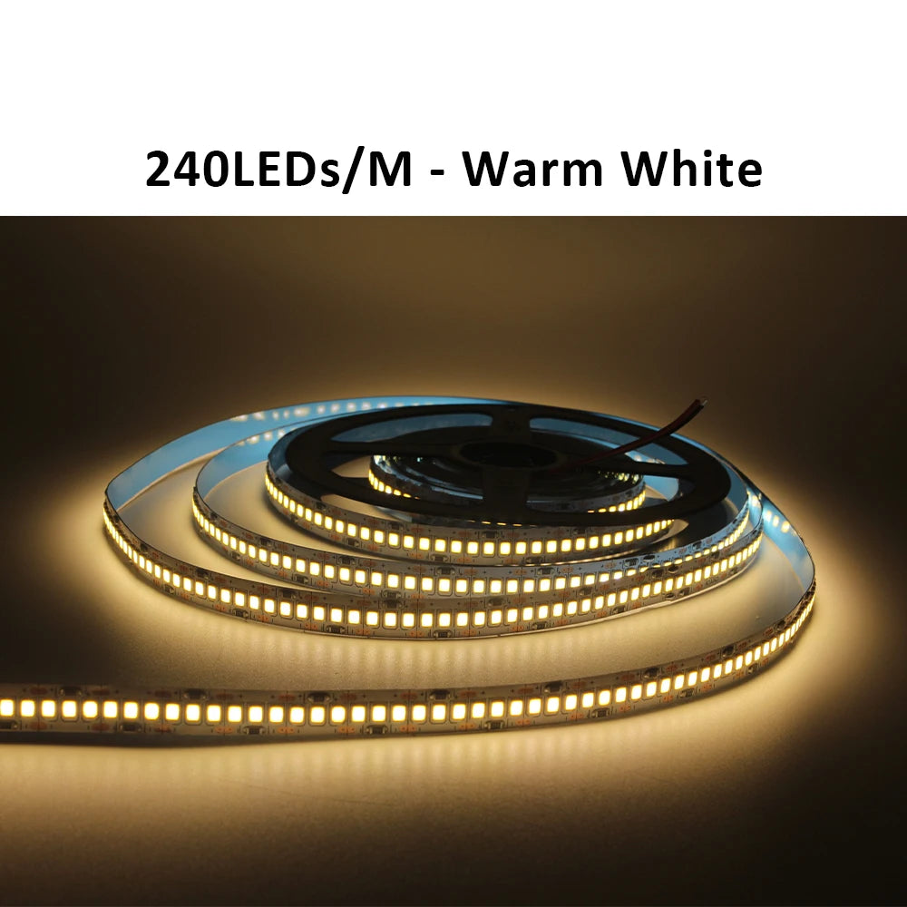 ruban led flexible 120leds 24v blanc bleu jaune vert double faced tape decoration moderne