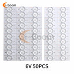 LED blanc ronde lisse moderne rétroéclairage TV 3V 6V 100pcs