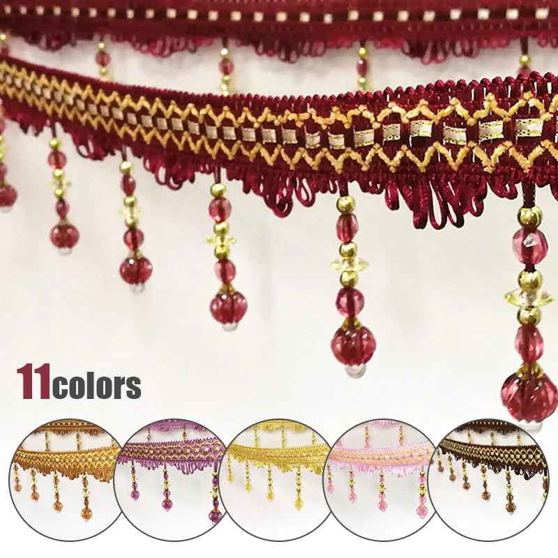 ruban décoratif brodé pendantes classique élégant rouge violet rose bleu vert clair polyesterUsageId omitUsageId