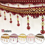 ruban décoratif brodé pendantes classique élégant rouge violet rose bleu vert clair polyesterUsageId omitUsageId