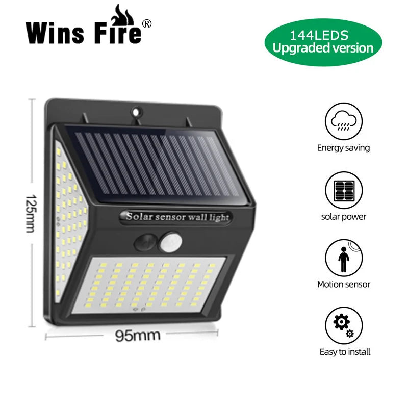 lampe solaire murale noire moderne capteur mouvement ip65 panneau solaire led autonomes