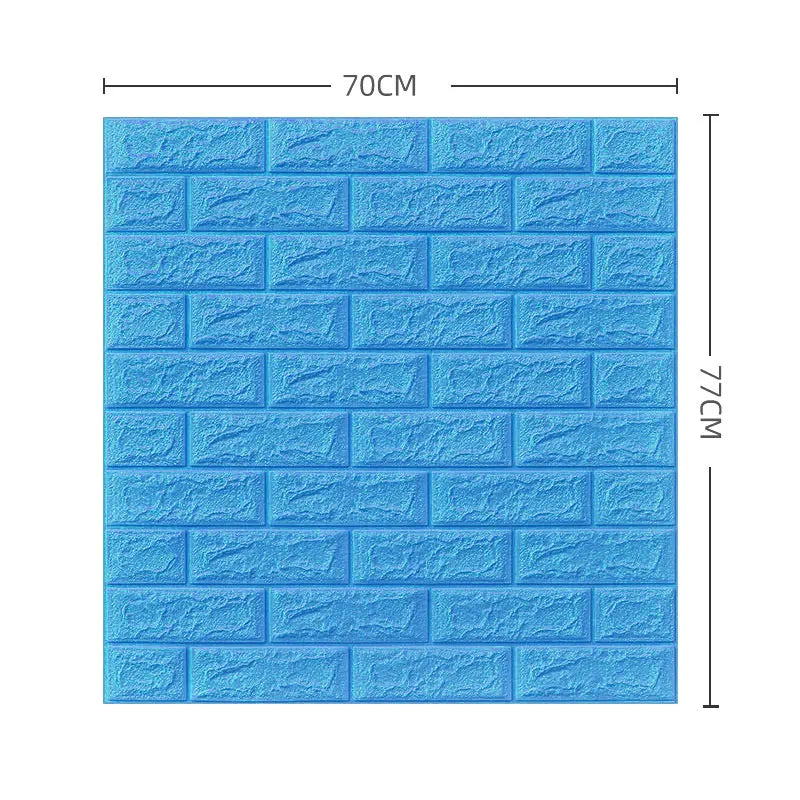 décoration murale moderne panneau adhésif brique texture blanc résistant humidité 70x77cm