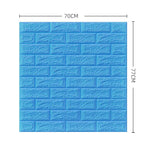 décoration murale moderne panneau adhésif brique texture blanc résistant humidité 70x77cm