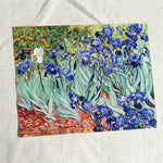 tissu coton lin hand dyed peinture huile van gogh rapide respirant craft scrapbooking patchwork