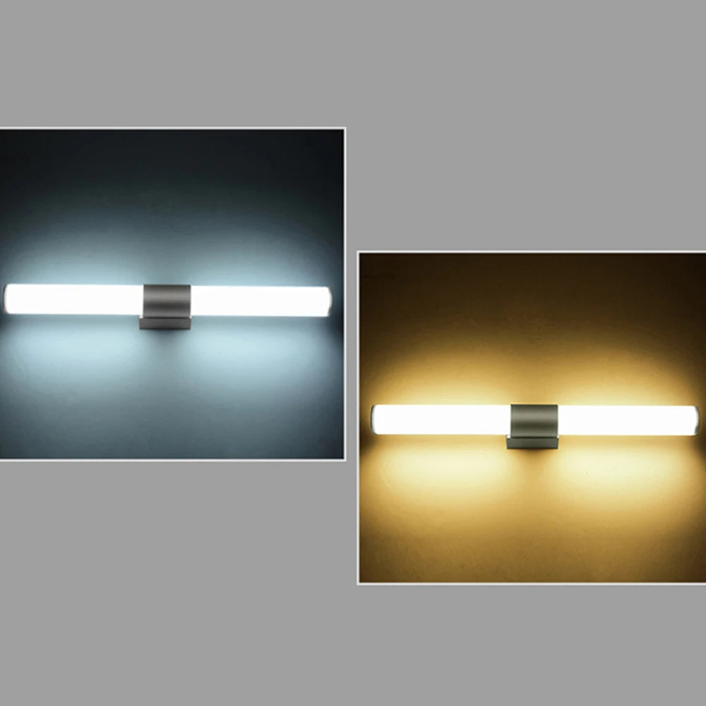 lampe murale led moderne blanc mat 250mm 400mm 550mm 12w 16w 22w fixations aluminium