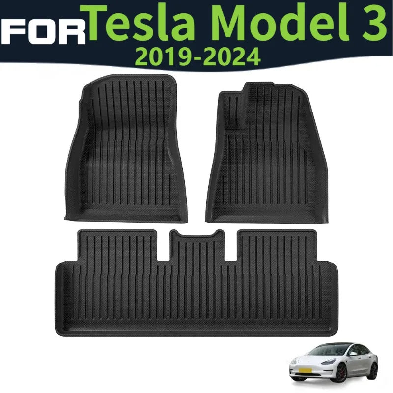 tapis sol noir rayures horizontales protection tpe voiture moderne imperméable tout terrain