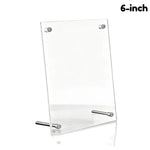 cadre photo acrylique transparent moderne pouces pouces A4 supports métalliques