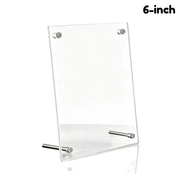 cadre photo acrylique transparent moderne pouces pouces A4 supports métalliques