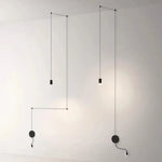 Suspension fil design moderne orange