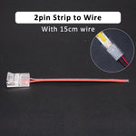 connecteur led transparent sans motif cob smd clip fixation câble raccordement pragmatique ip20 ip65