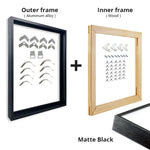 Installation d'un cadre photo grand format dans un salon moderne