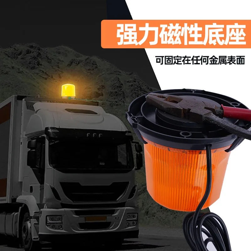 lampe signalisation danger rouge bleu orange aimant led 360 rotation flashing strobo moderne sécuritéurgence
