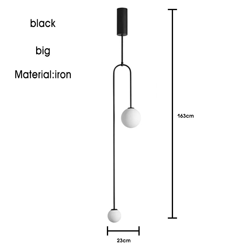 suspension lumineuse moderne sphères translucides structure métallique vis doré noir blanc