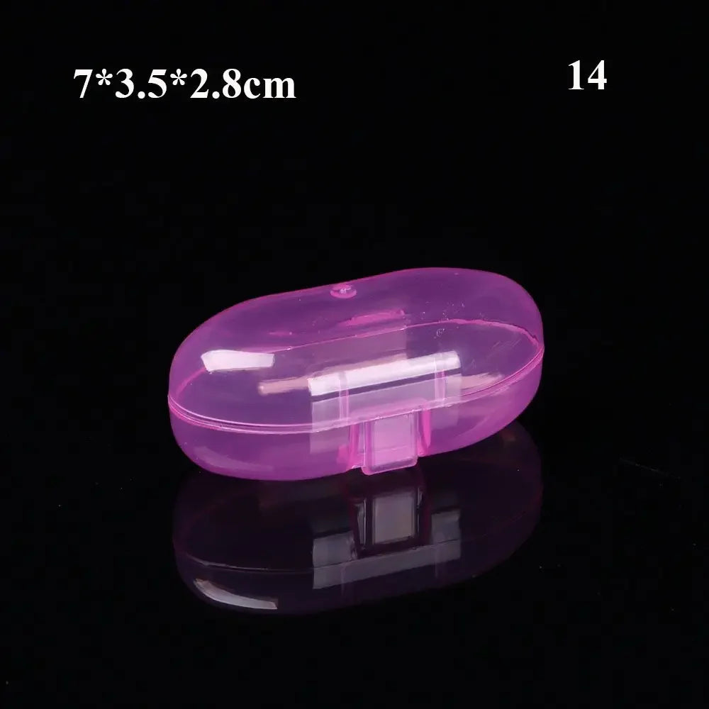 boîtes rangement pilules transparentes compartiments barres verticales horizontales modernes pratiques