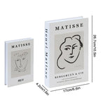 décoration intérieure moderne livre faux blanc motifs abstraits minimaliste chambre table basseDecoration intérieure moderne