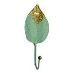 porte clés feuilles dorées moderne vert ornemental décoration chambre vert doré