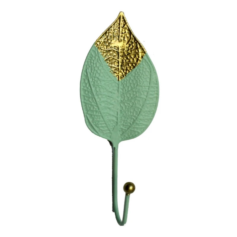 porte clés feuilles dorées moderne vert ornemental décoration chambre vert doré
