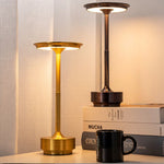 lampe moderne or noir gris rechargeable tactile led acier poli chambre coucher