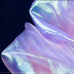 tissu organza transparent brillant polyester polyvalent mariage décoration table moderne élégant vert rose bleu