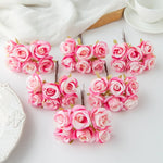 fleurs artificielles soie roses blanches couronne mariage romantique décoration intérieure anniversaire baby shower