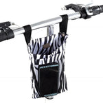 sac vélo noir rayures zèbre motifs colorés clips pratiques modernes