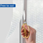 film thermique transparent perforé double couche détachable coupe vent hiver moderne velcro blanc