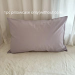 protège oreiller coton uni moderne housse protection lit bleu rose gris 50x80cm