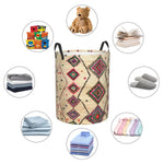 Panier de rangement berbère bohème gris foncé