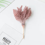 décoration intérieure bouquets artificiels dorés feuilles naturelles rustique fil suspension chambre mariage