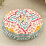 coussin canapé rond antidérapant polyester fleurs motifs géométriques ethnique simple