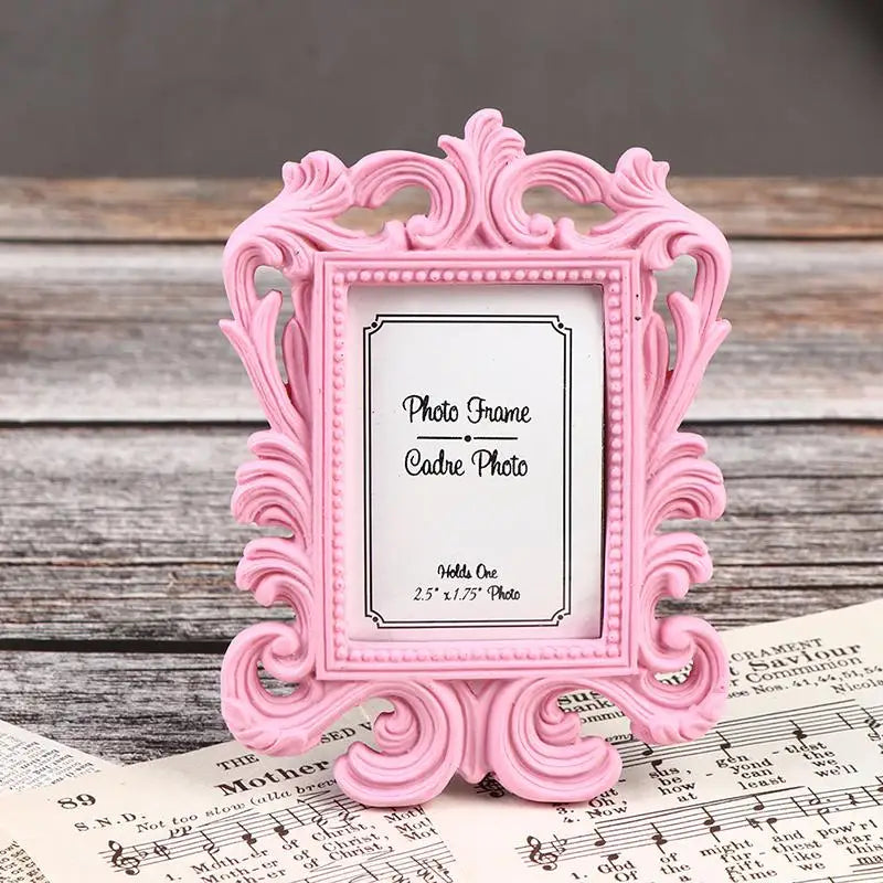 cadres photo vintage rose noir or shabby chic floral sculpté posable