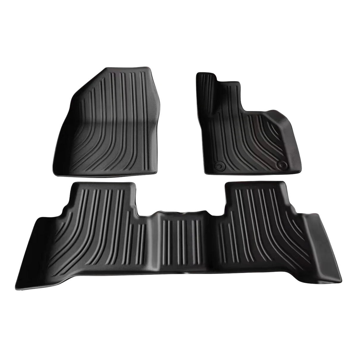 tapis sol voiture noir rayures horizontales moderne tpe avant arrière