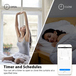 stores électriques blancs moderne commutateur intelligent controle application wifi alexa google siri