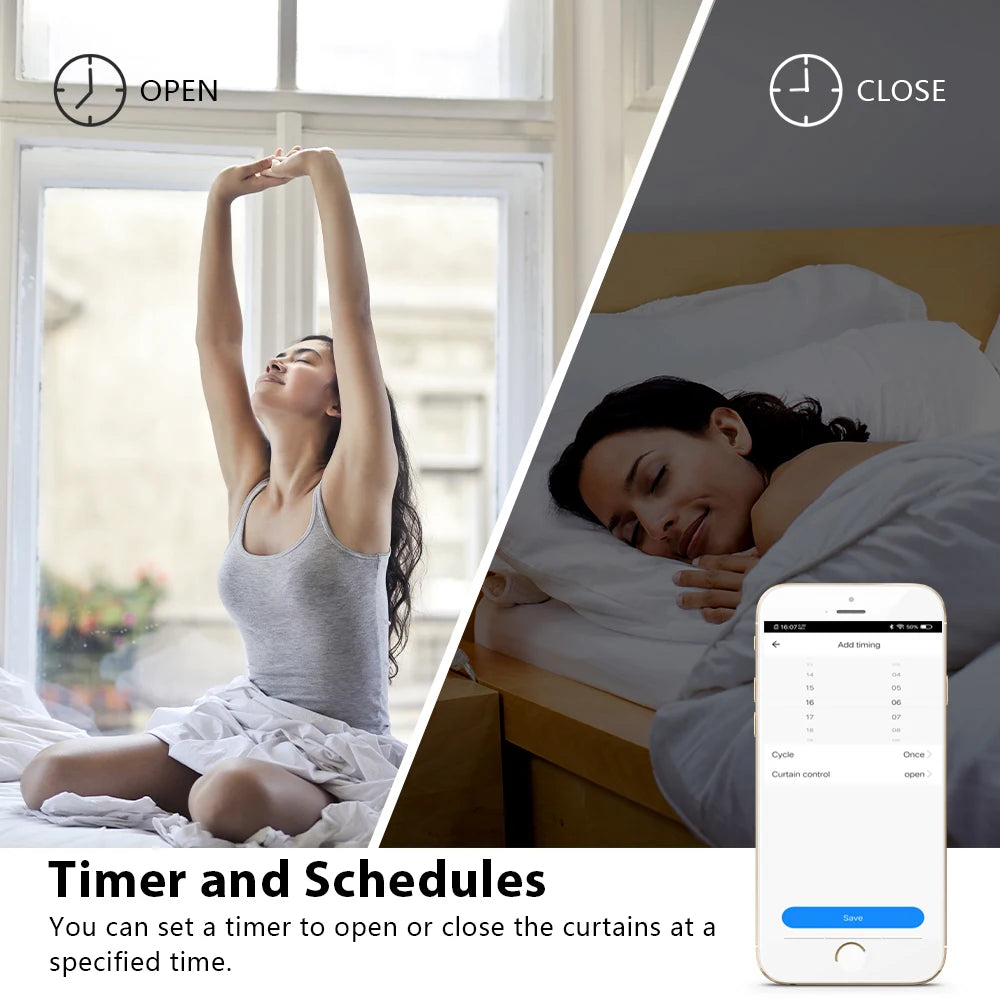 stores électriques blancs moderne commutateur intelligent controle application wifi alexa google siri