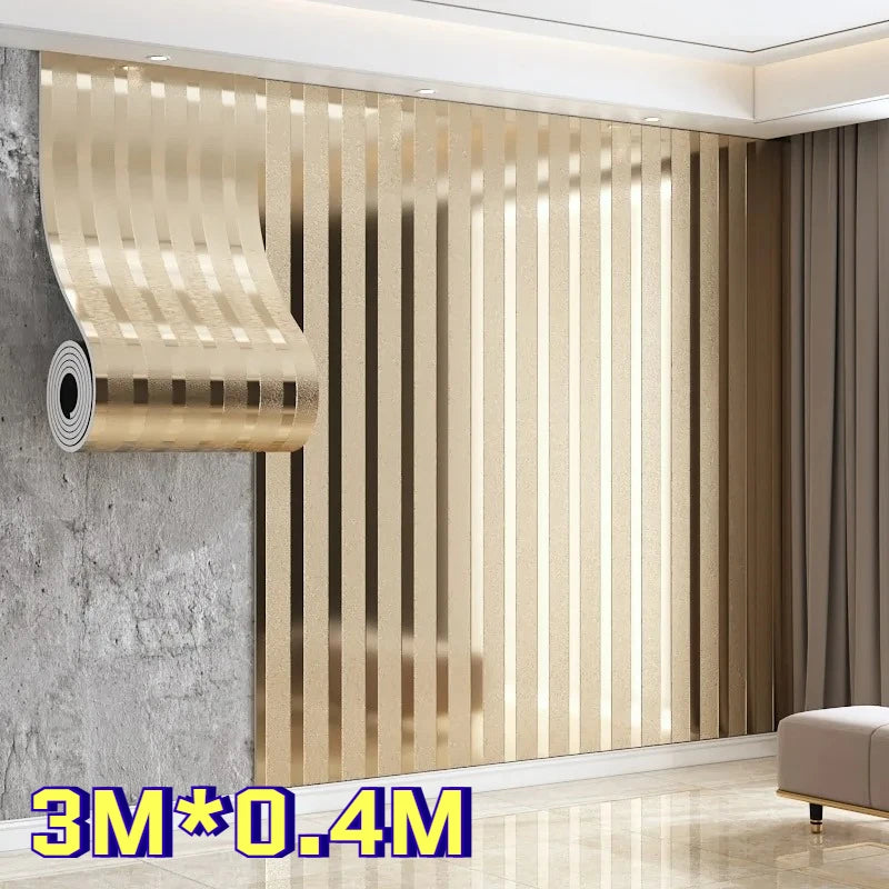 rideau vertical moderne rayures verticales beige gris noir doré adhésif