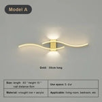 lampe murale led moderne or noir blanc minimaliste cuisine salle manger