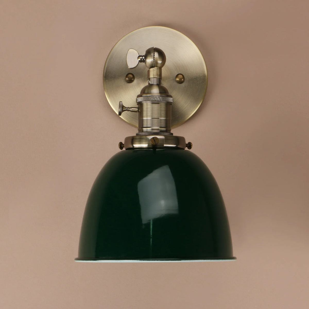 lampe murale industrielle blanc noir rouge vert twist switch mat opacité 17cm 21cm