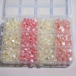 décoratives coeurs étoiles blanches roses opaques 10mm diy accessoires bricolage fêtes
