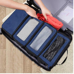 organisateur rangement bleu marine noir maille pratique crochets suspendu armoire vêtements multifonctionnel tissé opaquet