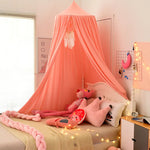 tente lit enfant uni moderne vert menthe rose pâle gris clair rose corail opacité