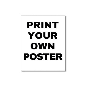 affiche personnalisée poster minimaliste cadre noir texte blanc noir 20x30cm 30x40cm 40x50cm 50x50cm 60x60cm