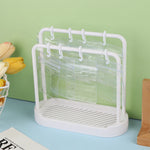 porte bijoux moderne blanc poches transparentes support bijoux ornement décoration chambre blanc