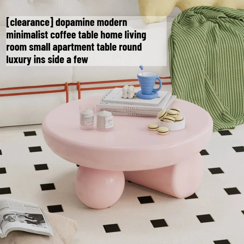 table basse moderne bois rose minimaliste salon mignonnette assemblage facile variés