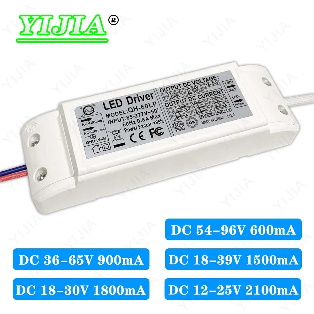 pilote led 40w 45w 60w tension dc 54v 96v 36v 65v 18v 30v industriel